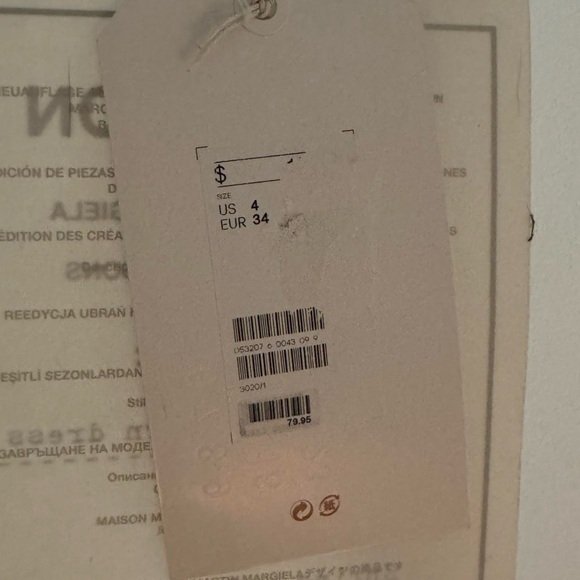 HM x MARGIELA Black SIDEWAYS DRESS / Black Asymmetrical Draped Dress - Picture 7 of 8